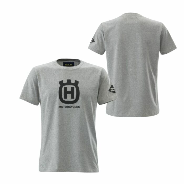 3HS21007320x camiseta husqvarna replay gris