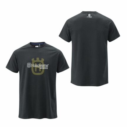 3HS24003350x camiseta husqvarna casual origin en negro en oferta en masr2r