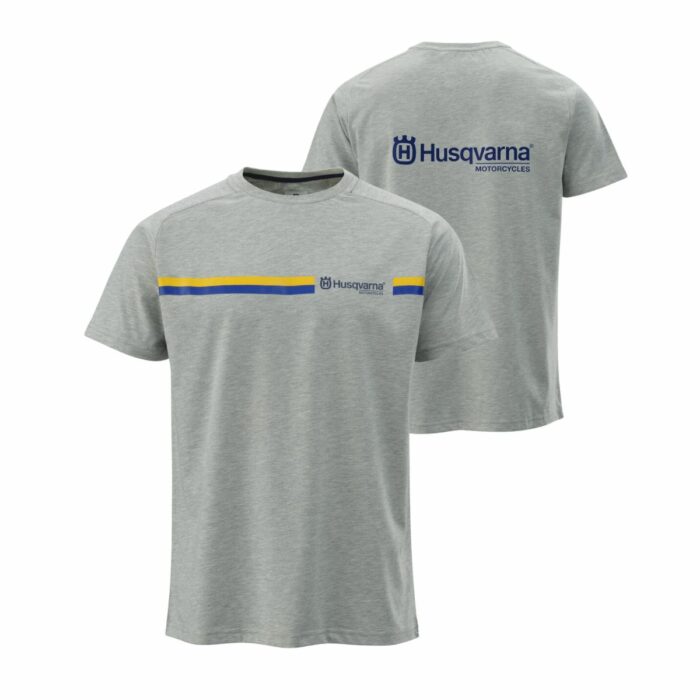 3HS23005250X CAMISETA HERITAGE gris husqvarna en oferta en masr2r