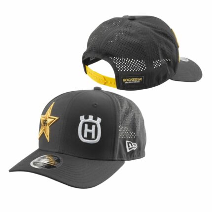 3RS230040200 gorra husqvarna visera curvada negra rockstar